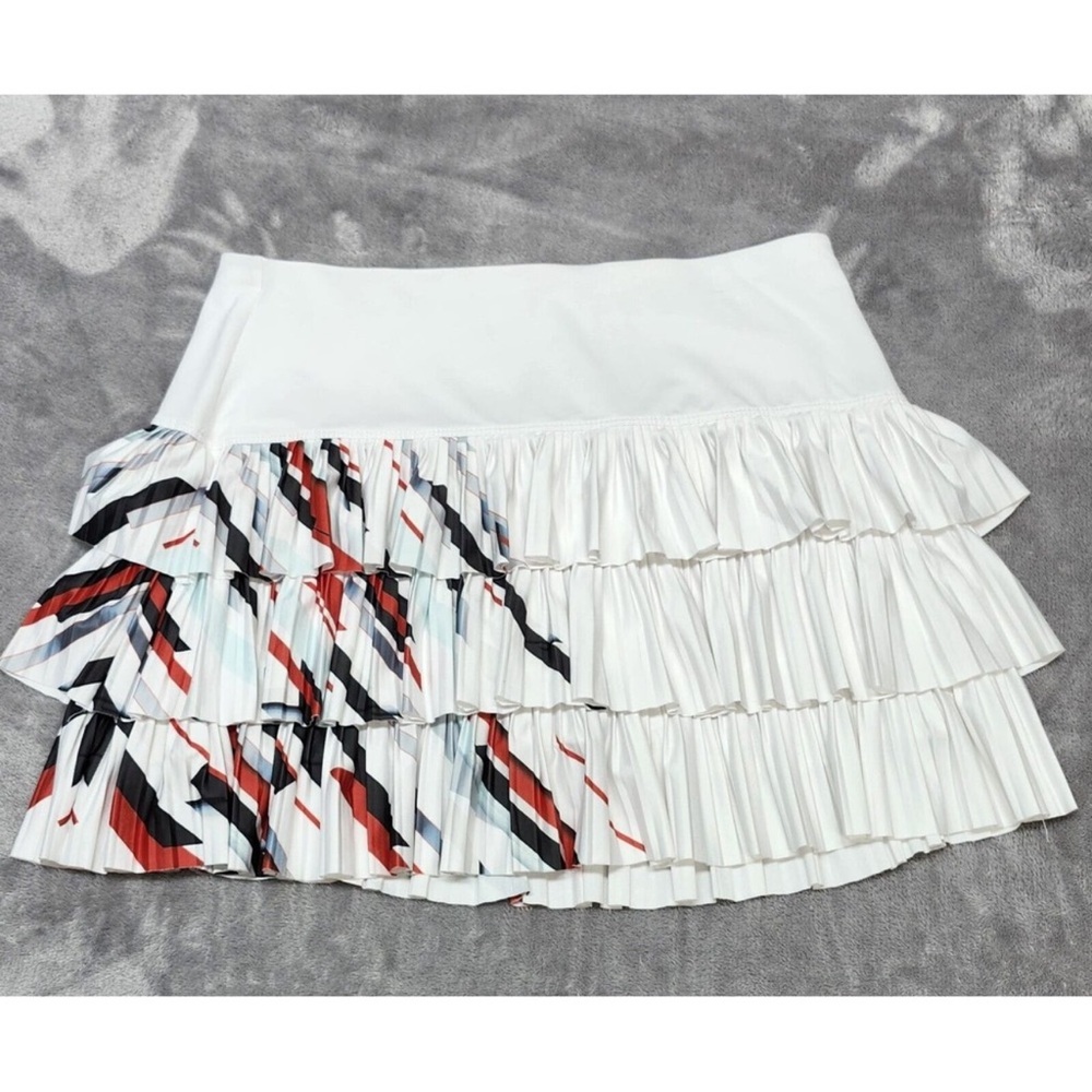 Lucky In Love Skort Women 12 White Pleated Tech It In Skirt Tennis Golf